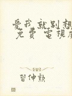 爱我就别想太多 免费 电视剧