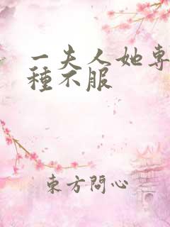 一夫人她专治各种不服