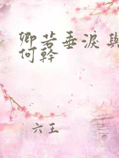 卿若垂泪 与我何干