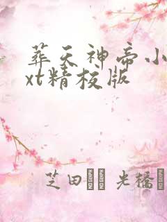 葬天神帝小说txt精校版