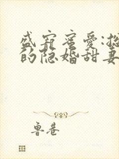 盛宠蜜爱:总裁的隐婚甜妻