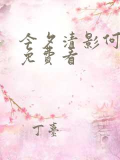 今夕清影何处寻免费看
