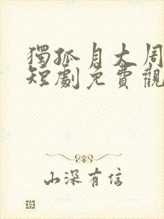 独孤月大周女帝短剧免费观看