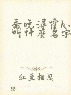 乔晚浔霍h小说叫什么名字啊