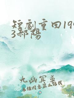 短剧重回1993郝阳