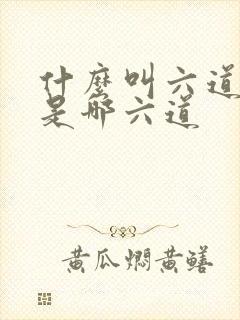 什么叫六道轮回是哪六道