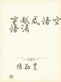 穿越成悟空师兄悟法