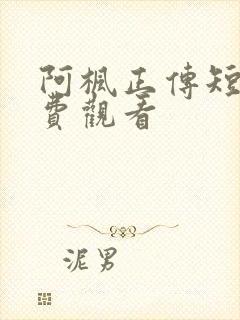阿枫正传短剧免费观看