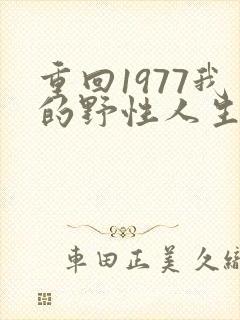 重回1977我的野性人生免费阅读