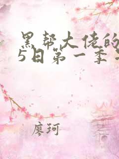 黑帮大佬的365日第一季星辰