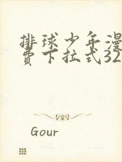 排球少年漫画免费下拉式329话