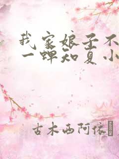 我家娘子不对劲一蝉知夏小说下载