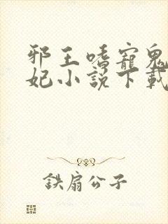 邪王嗜宠鬼医狂妃小说下载txt