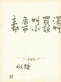 主角叫罗泽楷的都市小说叫什么名字