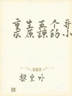 重生五个哥哥跪求原谅的小说