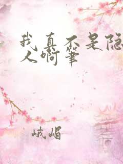 我真不是隐世高人啊笔