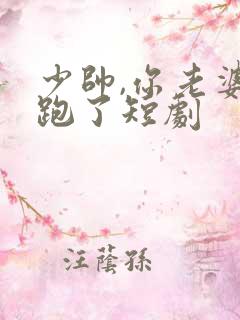 少帅,你老婆又跑了短剧