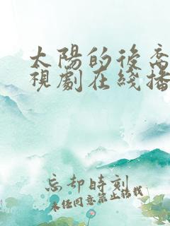 太阳的后裔记电视剧在线播放