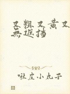 又粗又黄又爽又无遮挡