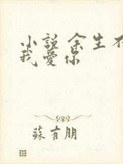 小说 余生不过我爱你