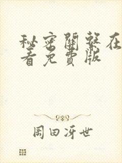 秘密关系在线观看免费版