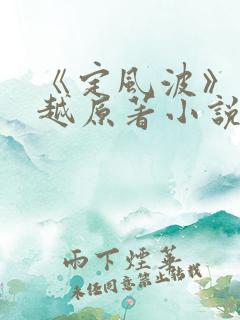 《定风波》王星越原著小说