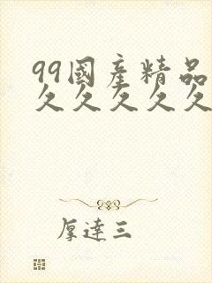 99国产精品久久久久久久成人