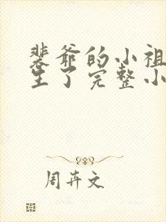 裴爷的小祖宗重生了完整小说