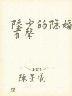 陆少的隐婚罪妻有声