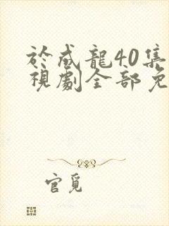 于成龙40集电视剧全部免费观看