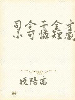 司令千金才不是小可怜短剧