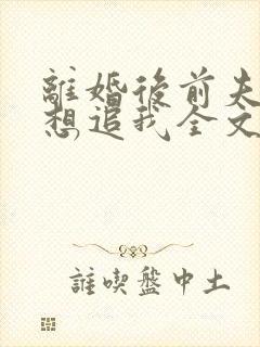 离婚后前夫总是想追我全文免费阅读