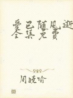 爱已随风逝短剧全集免费