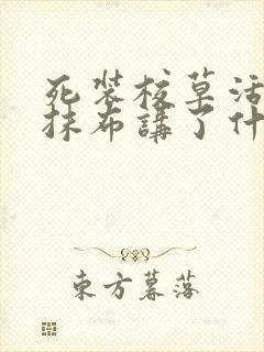 死装校草活该被抹布讲了什么