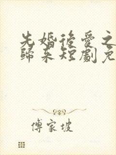 先婚后爱之亡夫归来短剧免费全集免费播放