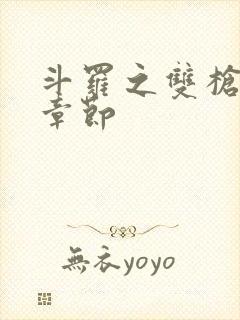 斗罗之双枪绝世章节