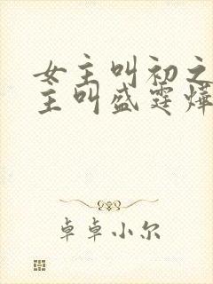 女主叫初之心男主叫盛霆烨的小说