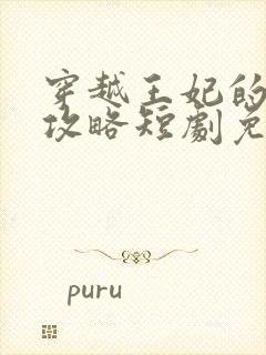 穿越王妃的逆袭攻略短剧免费观看