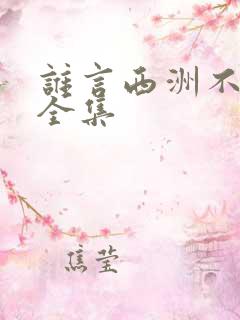 谁言西洲不知意全集