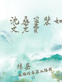 沈桑宁裴如衍全文免费