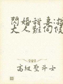 闪婚甜妻:总裁大人难伺候