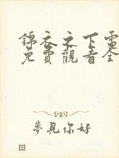 锦衣之下电视剧免费观看全集观看