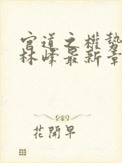 官道之权势滔天林峰最新章节免费阅读