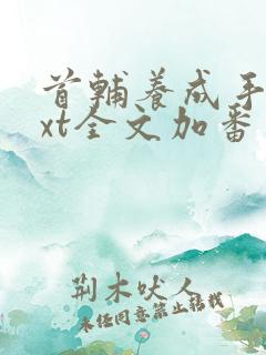 首辅养成手册txt全文加番外