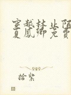 穿越林止陌皇后夏凤卿免费阅读