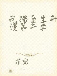 我独自生升级动漫第二季
