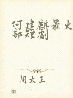 何建麒最火的十部短剧