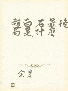 赵白石最后的结局是什么