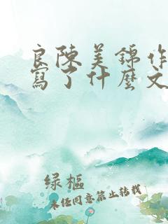 良陈美锦作者还写了什么文