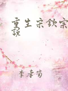 重生宋钦宗的小说